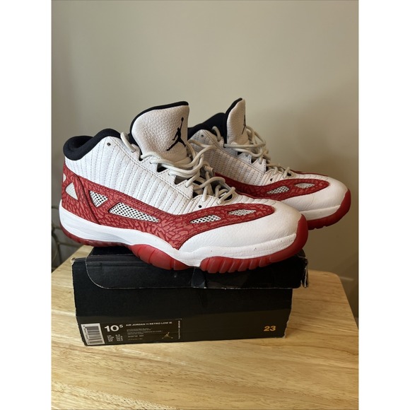 Jordan Other - Air Jordan 11 Retro Low IE Men's Red White Size 10.5 919712-101
